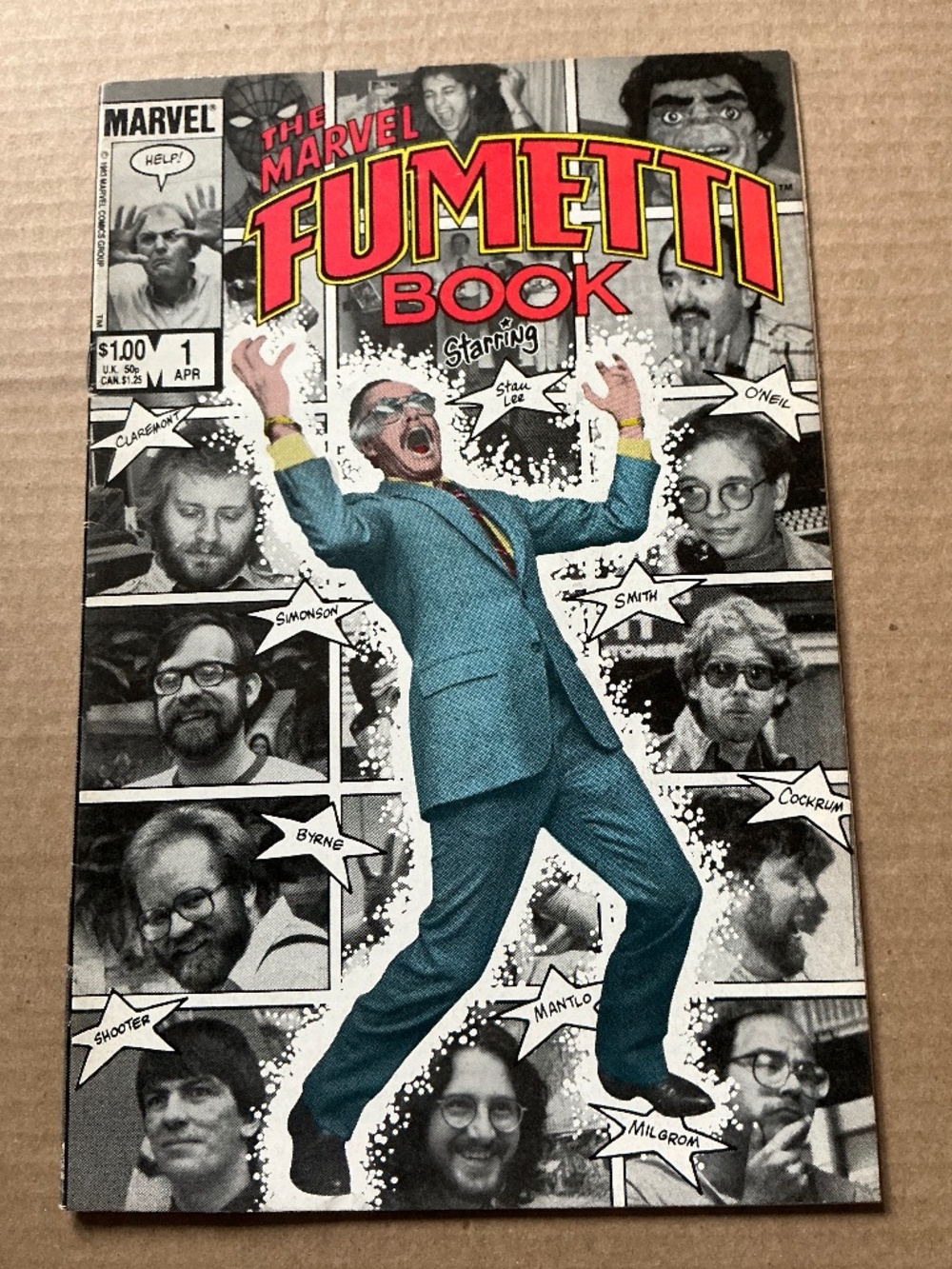 Marvel Comics The Marvel Fumetti Book Staring Stan Lee Issue #1 1984